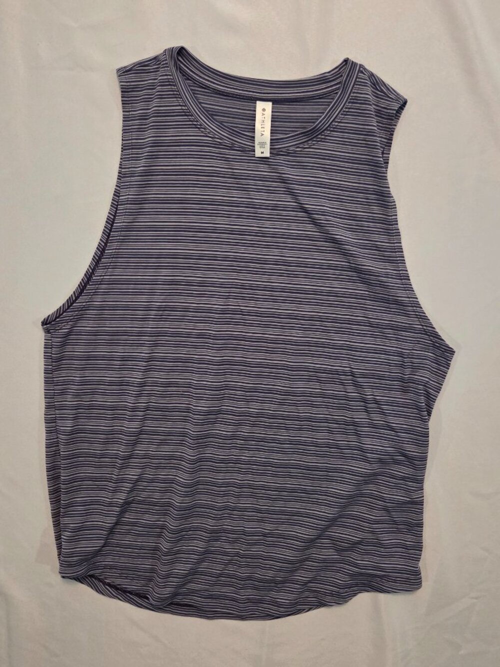 Athleta Striped Muscle Tank | Size Medium